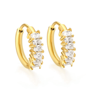 6 Piece Rectangular Stone Ear Cuffs